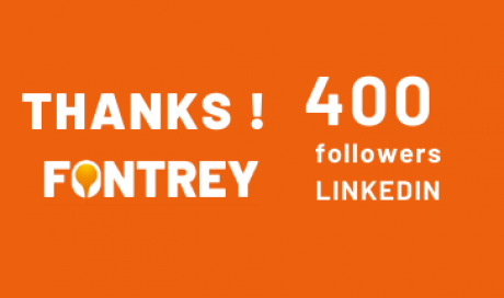 THANKS 400 followers on Linkedin // FONTREY
